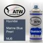 Preview: Hyundai, Marine Blue Pearl, NU6: 400ml Sprühdose, von ATW Autoteile West.